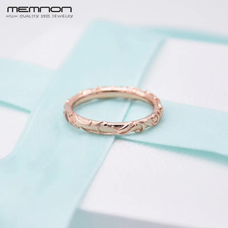 2018 New Autumn Regal Beauty Rings 925 sterling Silver rings for women silver jewelry rose ring anillos Memnon fine Jewelry | Украшения и