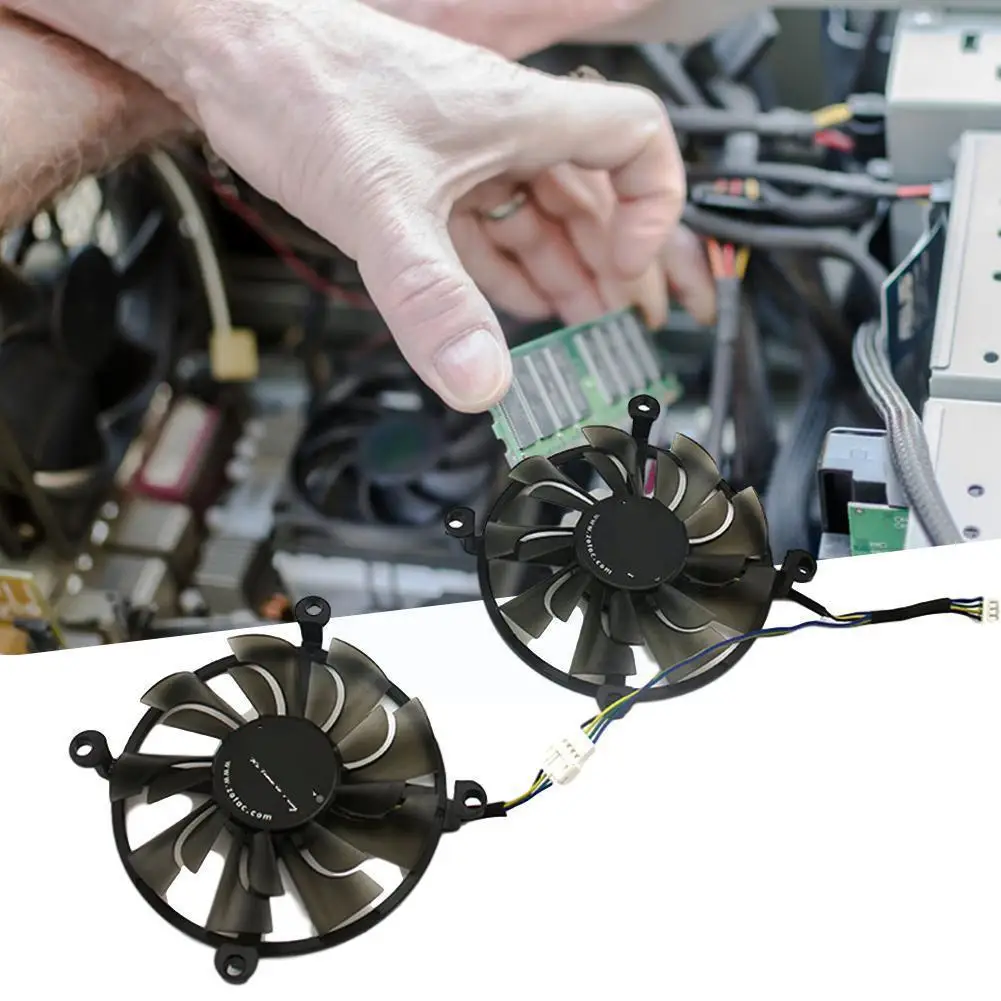 

Computing Card Graphics Video Card Radiator Graphics Card Cooling Fan Replacement Parts for ZOTAC P106-100 6GB ZT-M10600A-1 M4R1