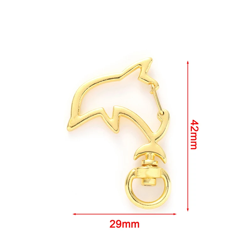 

10pcs Keychain For Bag Accessories Animal Hollow Key Chain Cute Shark Lobster Clasp Key Ring