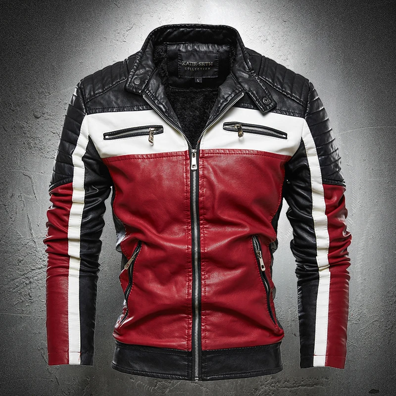 Мужская Осенняя кожаная куртка для отдыха 2020 мужская зимняя с бархатной