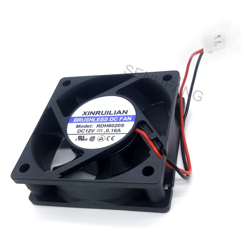 Новый бренд для RDH6020S 12V 0.16A 6 см 60*60*20 2-проводной Вентилятор охлаждения