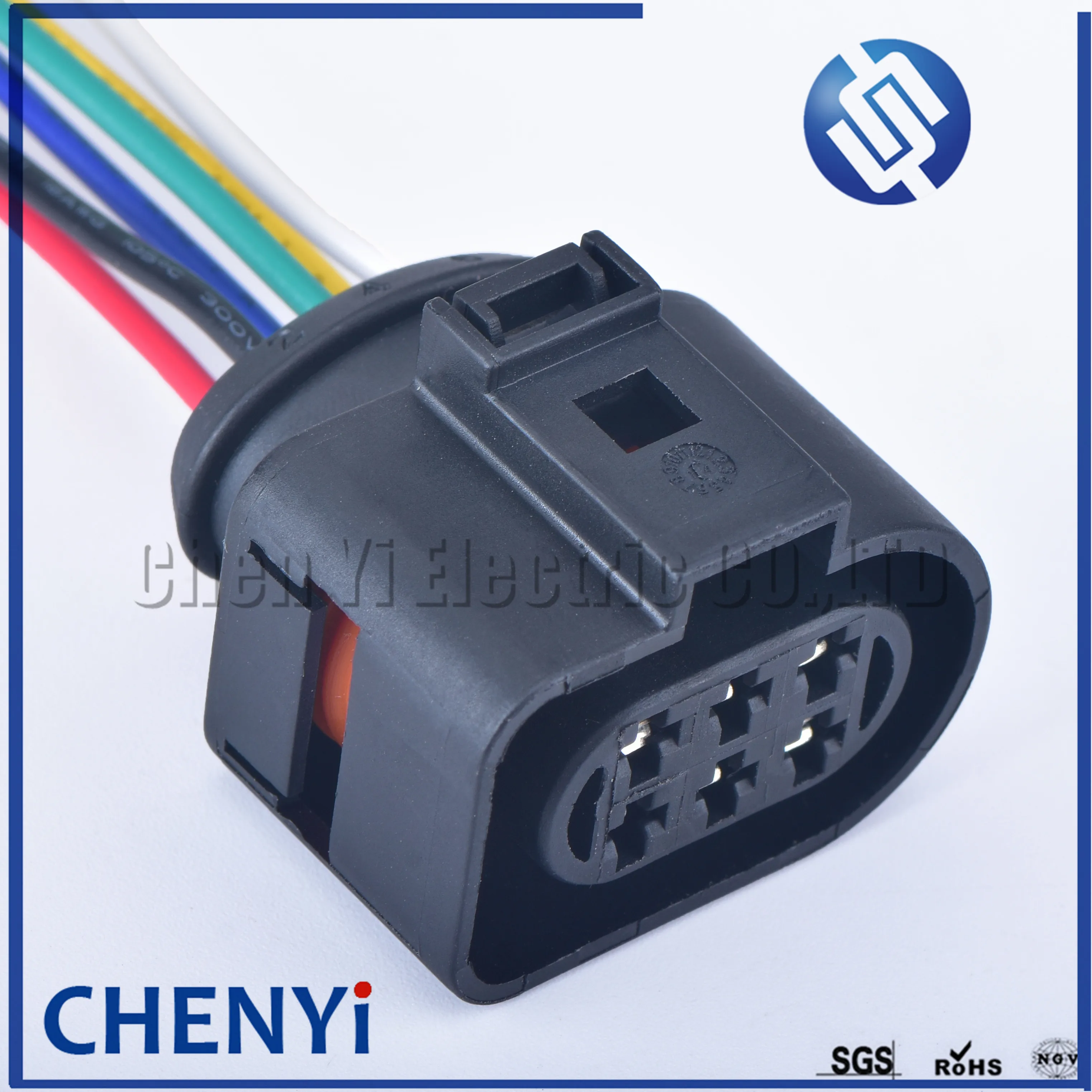

6 Pin 3.5mm 1J0973733 Automotive waterproof connector plug LSU 4.2 Oxygen Sensor Connector 1J0 973 733 with wires 1J0973833