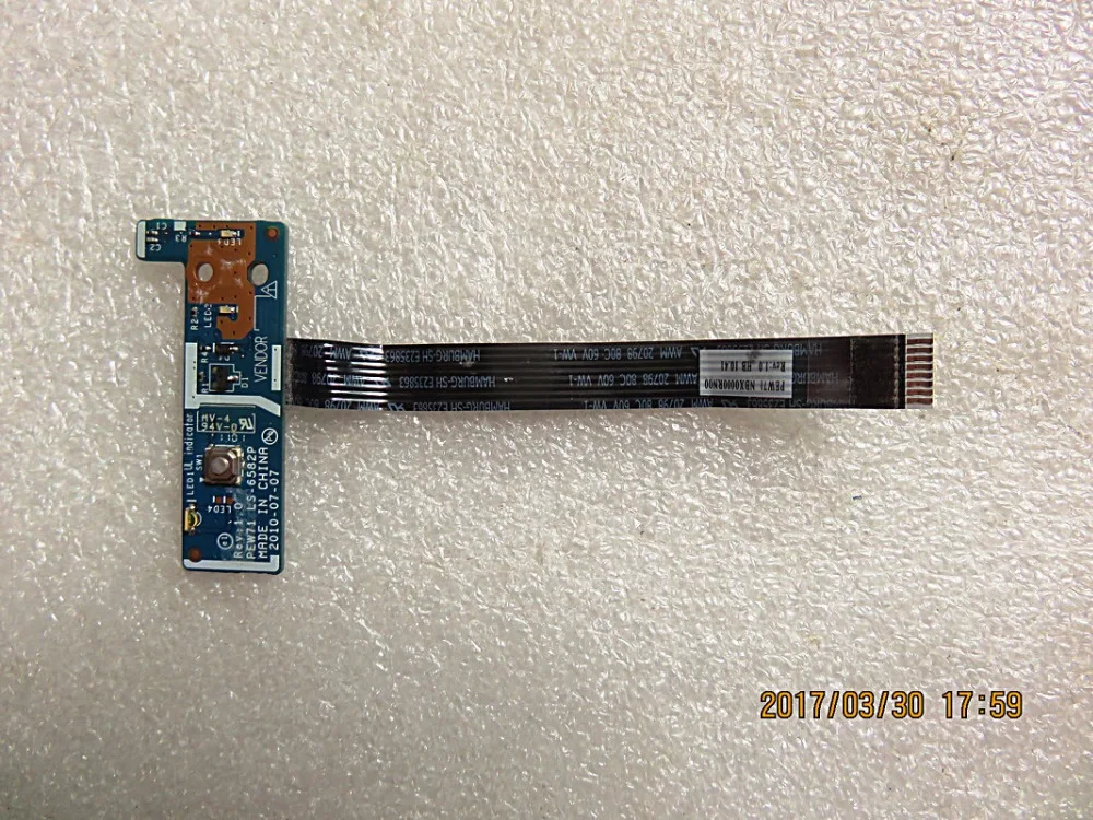 

original for 5252 NV55C 5741 5742 5733 power switch button board LS-6582P