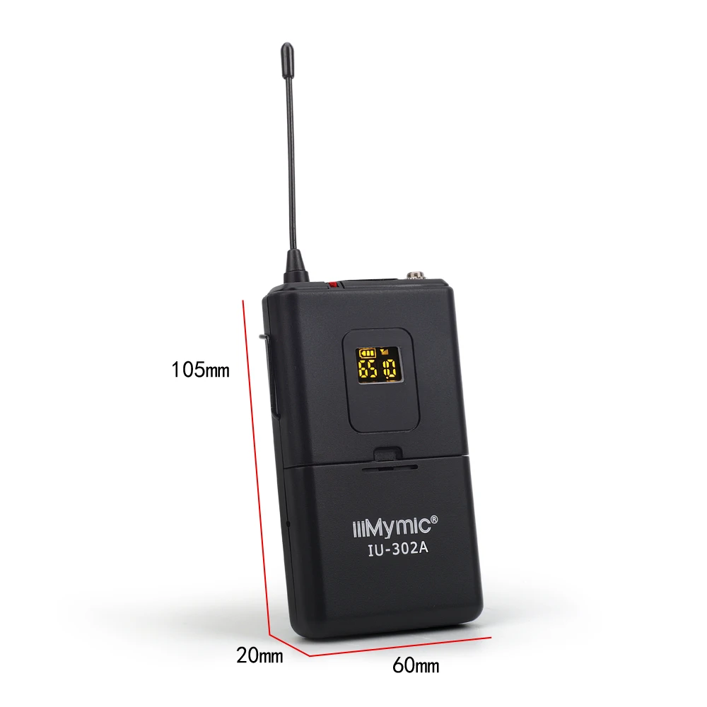 II-302 series UHF Двухканальный беспроводной набор микрофона ручной/Боди-пакет для