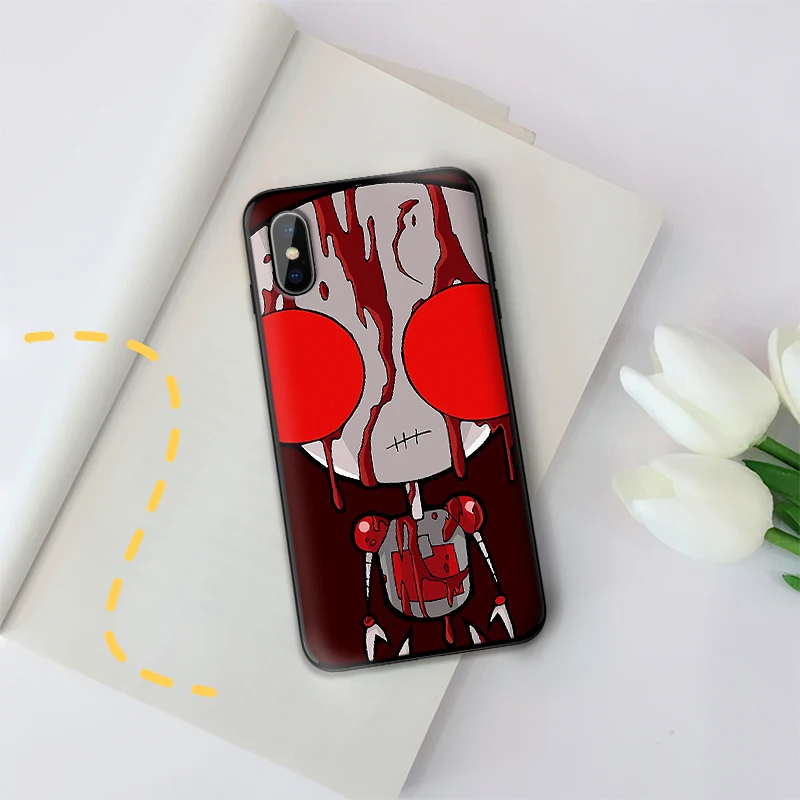 Invader Zim Case For iPhone 6 6S plus Luxury Black 5 5S SE 7 8 Plus X XS Max XR Cover | Мобильные телефоны и аксессуары
