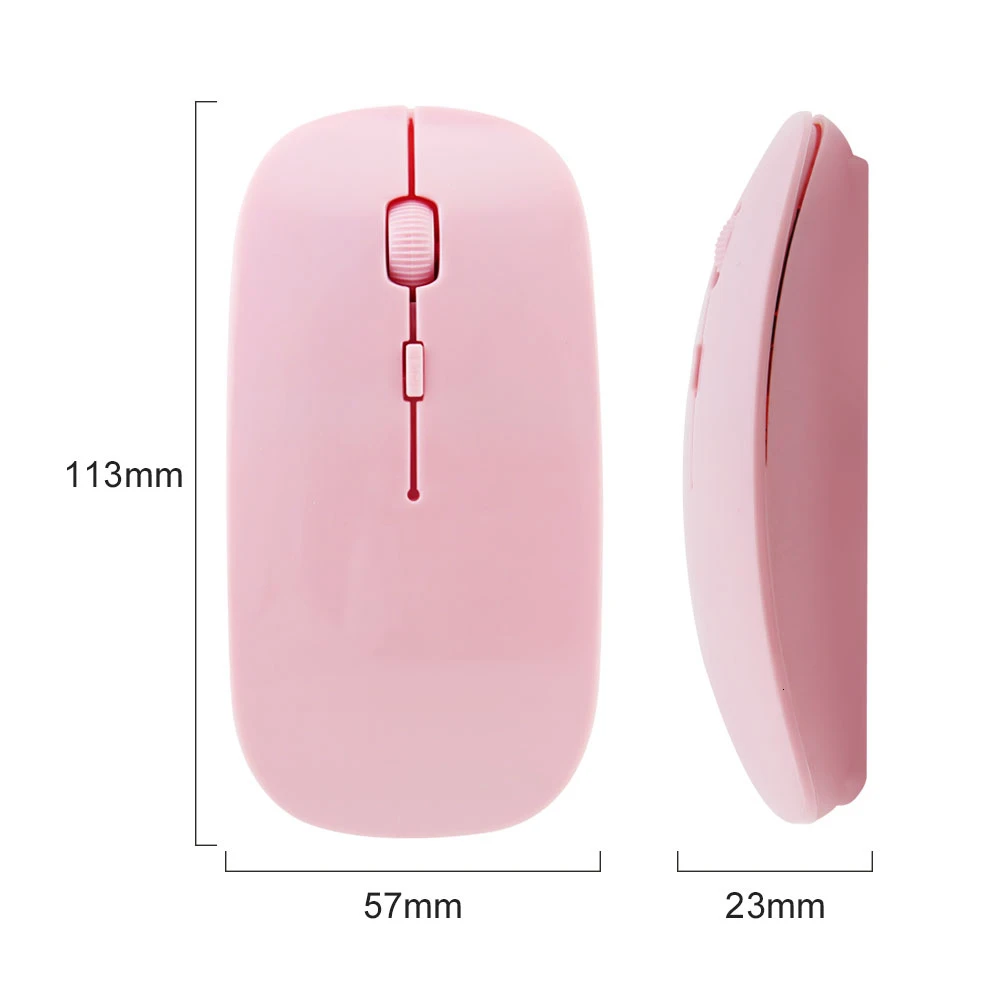 CHYI 2 4G USB Беспроводной мышь ультра тонкий оптическая компьютерная записные книжки