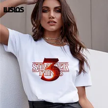 LUSLOS странные вещи Сезон 3 футболка для женщин ELEVEN Harajuku Новая