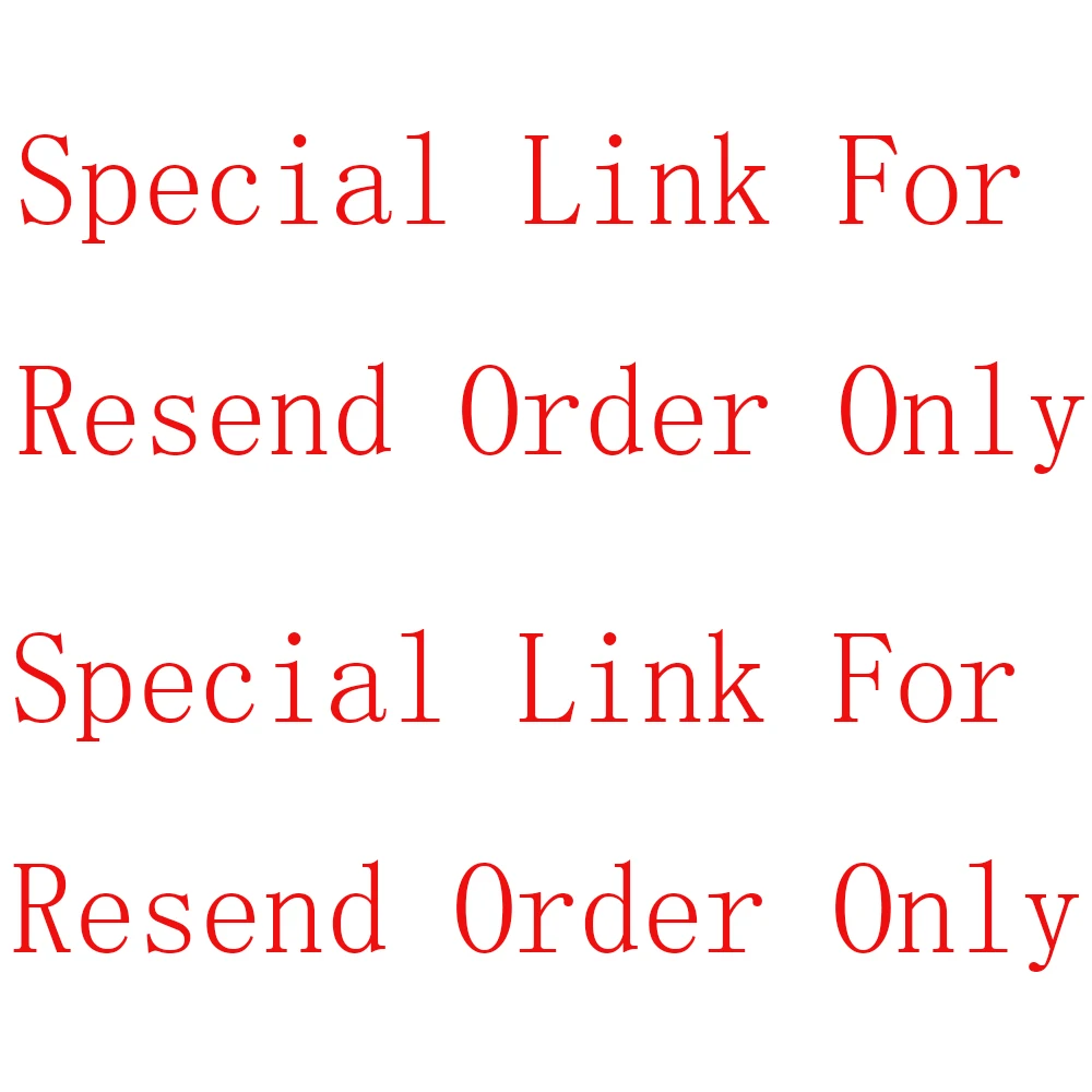 

For Resend Orders Only