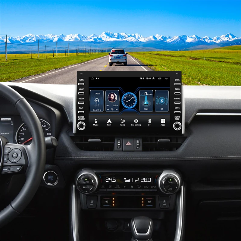

8 Inch Android 9.0 GPS Bluetooth Navigation Car MP4 MP5 Multimedia Player USB Driving Recorder Radio 2 Din Audio Stereo Receiver