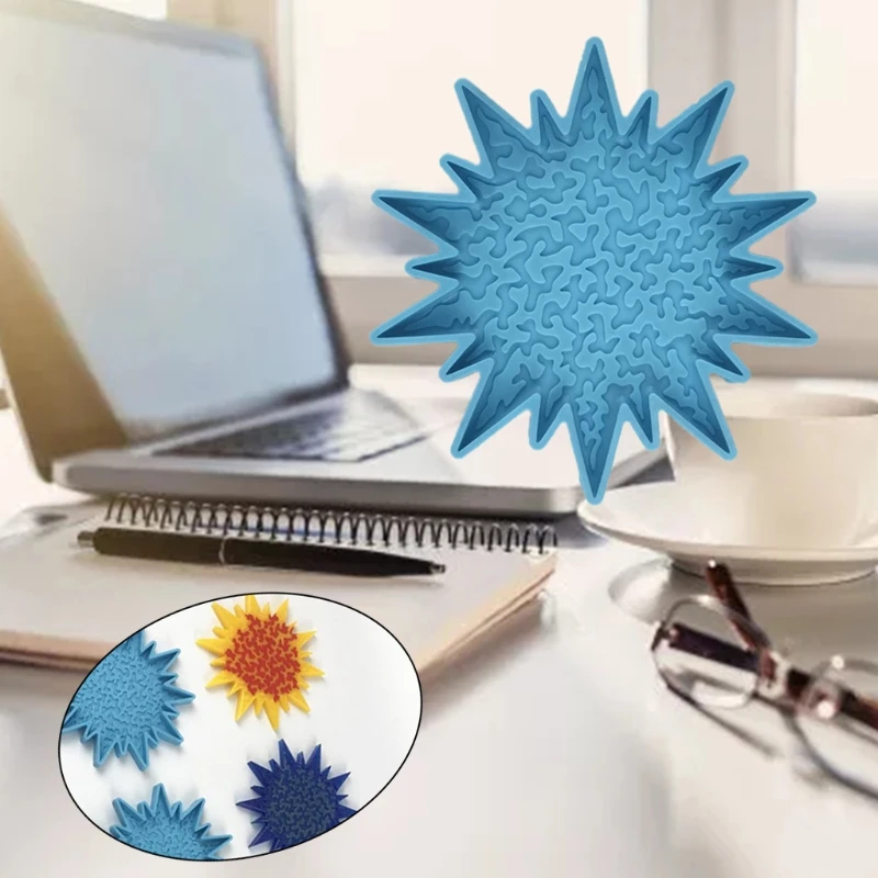 

Astral Coaster Epoxy Resin Mold Cup Mat Casting Silicone Mould DIY Crafts Jewelry Home Decorations Ornaments Making Tool