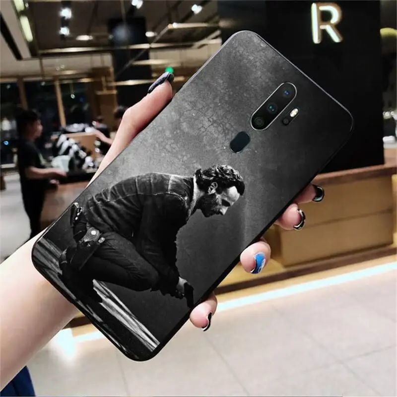 

Black Soft TPU Walking Dead Hero For Phone Case For Oppo Reno2 Z 2Z Realme5 6 Pro R9 11 Plus 15 17 Pro