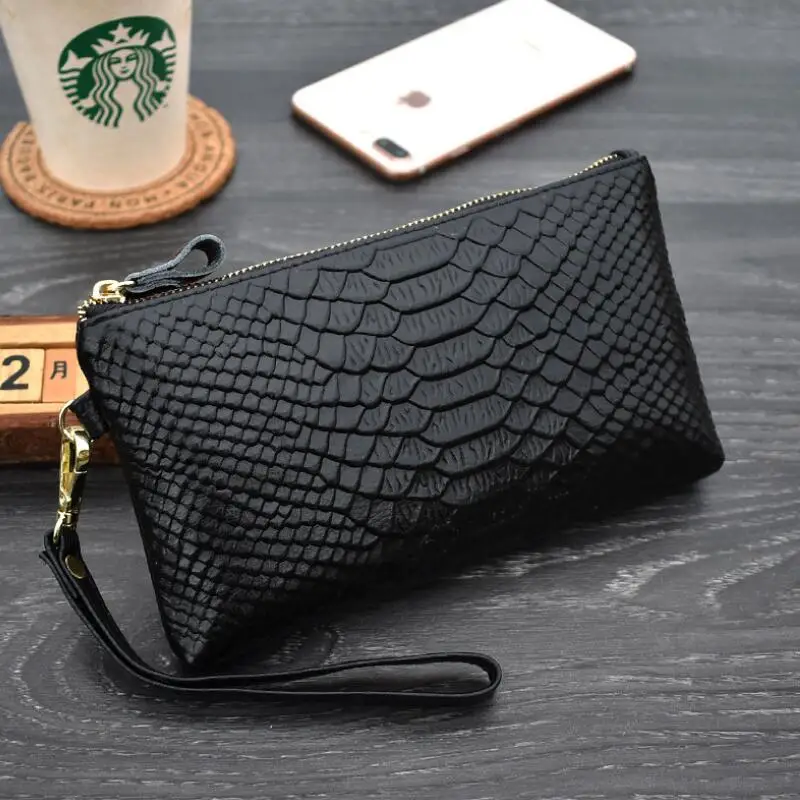 Длинный кошелек из 100% натуральной кожи от известного бренда женские бумажники