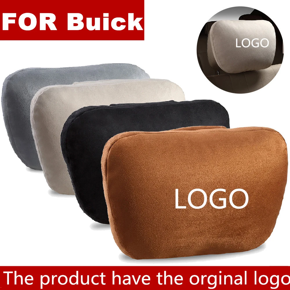 Супер мягкий замшевый чехол для подголовника автомобиля подушка шеи сиденья Buick