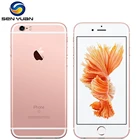 Разблокированный телефон Apple iPhone 6S, 4,7-дюймовый экран, iOS, 1664128 ГБ ПЗУ 2 ГБ ОЗУ, 12 Мп, два ядра A9, 4G LTE, бывший в употреблении смартфон, оригинал