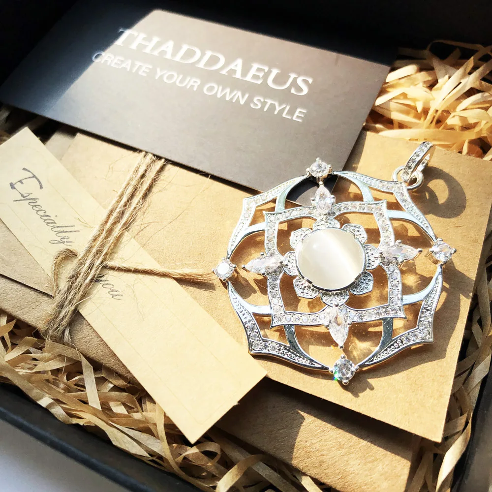 Подвеска Белый лотос, Новая мода Винтажные Ювелирные изделия Томас Bijoux аксессуары 925 серебро подарок для Ts Soul Woman