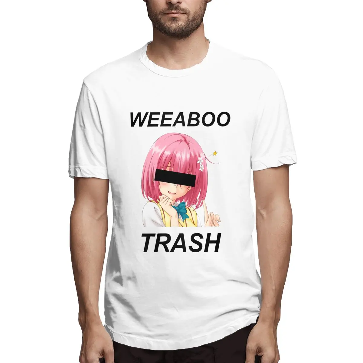 

Weeaboo Trash Hentai Japanese Anime Men Casual Tees Short Sleeve Round Collar T-Shirt 100% Cotton Birthday Gift Clothing