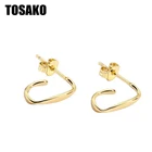 TOSAKO серьги-гвоздики для женщин модные ювелирные изделия индивидуальные простые геометрические