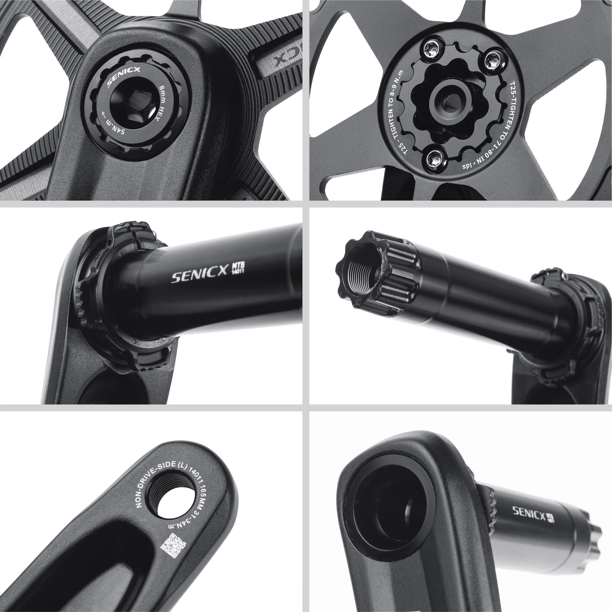 SENSAH HARDROCK 1 x 10 11 12 Speed Boost Crankset Eagle Tooth for MTB XC/TR/DH/FR 165/170 / 175mm 34T BSA Chainset | Спорт и