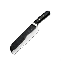 chinese style handmade craftsman forged sharp santoku chef knife kitchen multifunctional cooking knives meat vegetable cutter