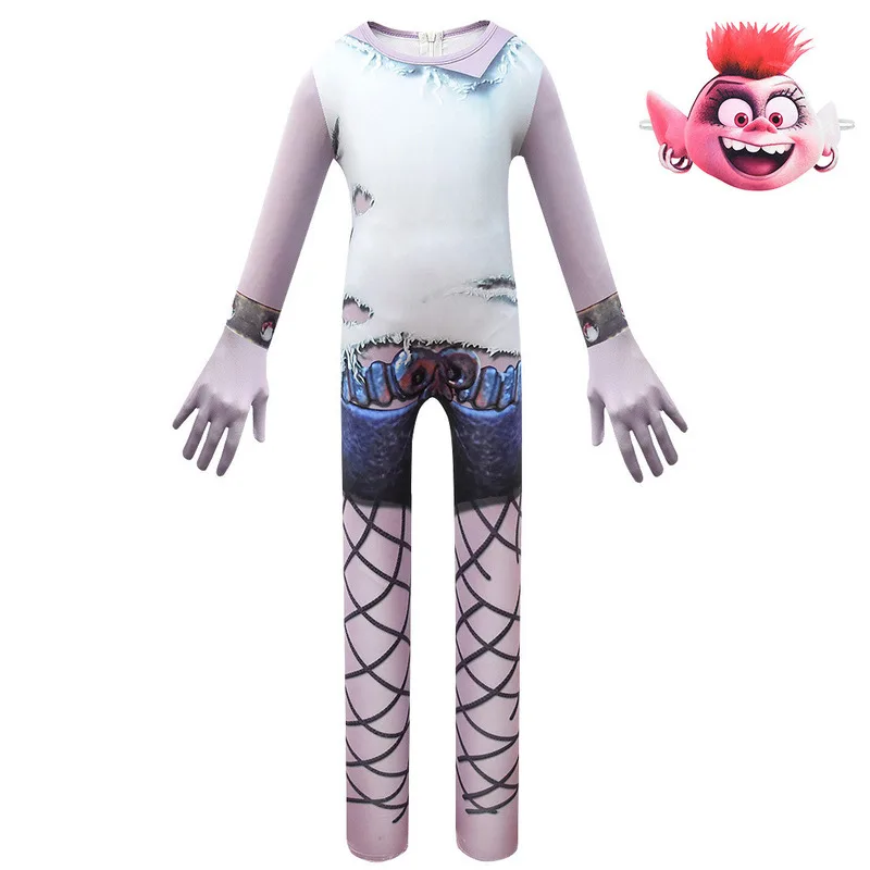 Новинка Облегающий комбинезон для Хэллоуина Маскарадный костюм из 2 предметов
