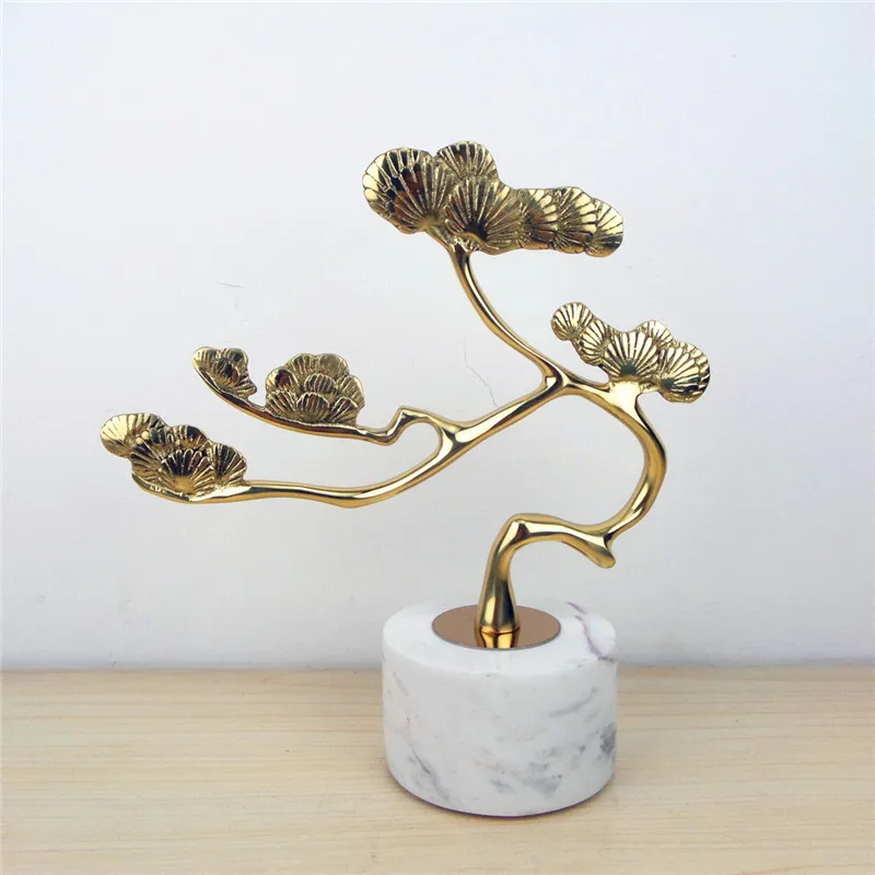 

Alloy The Pine Greeting Guests Decoration Pure Cupper Luxurious Living Room Wine Cabinet Art&Craft Home Decor X4991