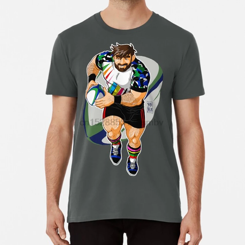 Футболка ADAM Lives TO PLAY RUGBY bobobear bobobearart bobo bear week weekend Выдра майки для мужчин гей |