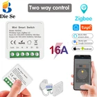 Умный мини-светильник ключатель Tuya Zigbee 3,0, модуль выключателя с дистанционным управлением через Wi-Fi, автоматизация дома, совместим с AlexaGoogle Home