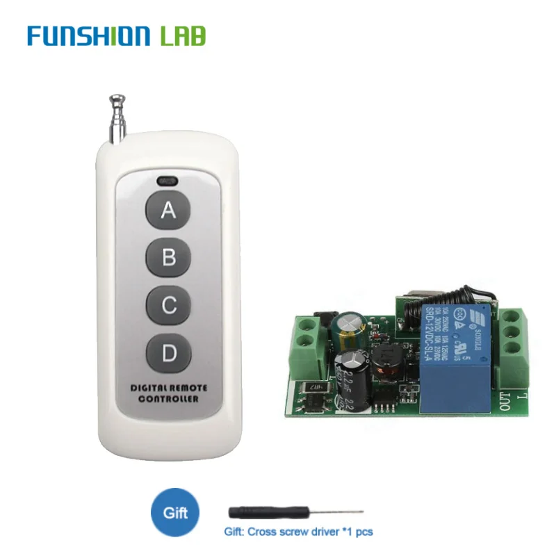 Универсальный беспроводной пульт дистанционного управления 433 МГц 110 В 220 перем.