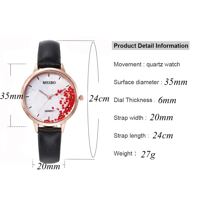 Очаровательные женские часы изысканные высококачественные наручные с кожаным