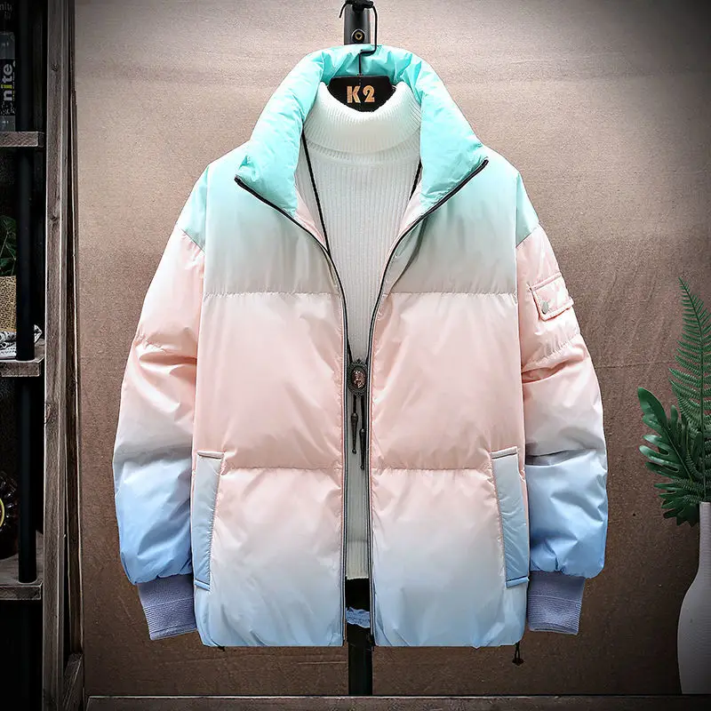 

2021 new winter cotton jacket stand collar short Korean fashion handsome bread suit