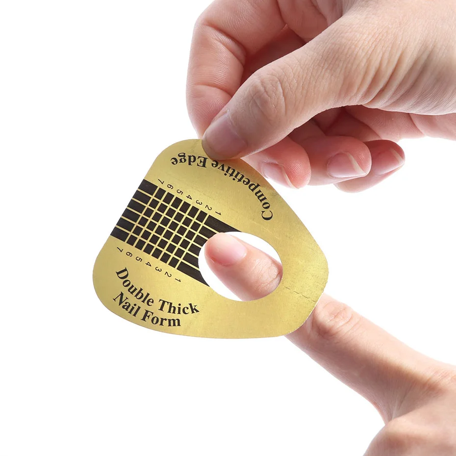 50 шт. направляющая форма для наращивания ногтей французского акрилового УФ геля