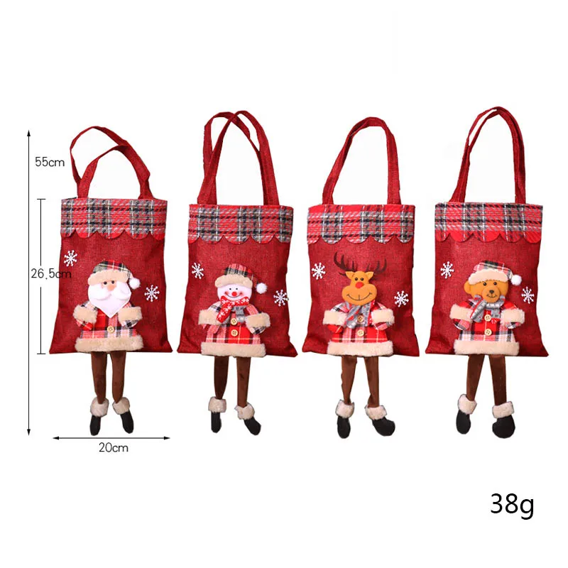 2019 рождественский подарочный пакет с санта клаусом сумка для конфет тоут