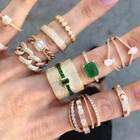 Роскошное эффектное составное кольцо с изображением Монако, женское кольцо для помолвки, ювелирное украшение на указательный палец в стиле Дубай, панк