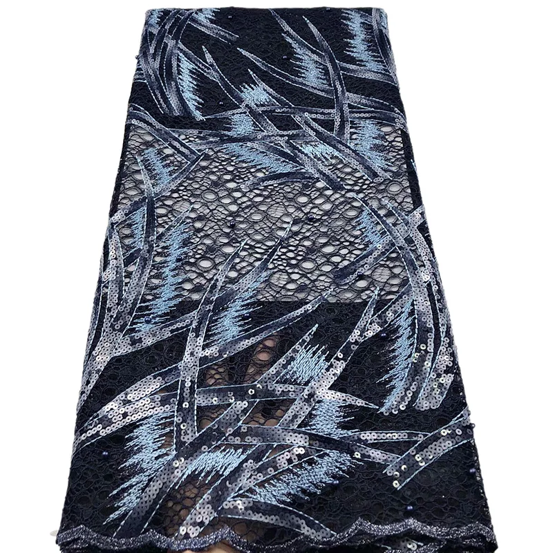 

Wonderful String design and colorful sequins and beads net lace for wedding HS192,Free shipping high quality French Lace Fabric