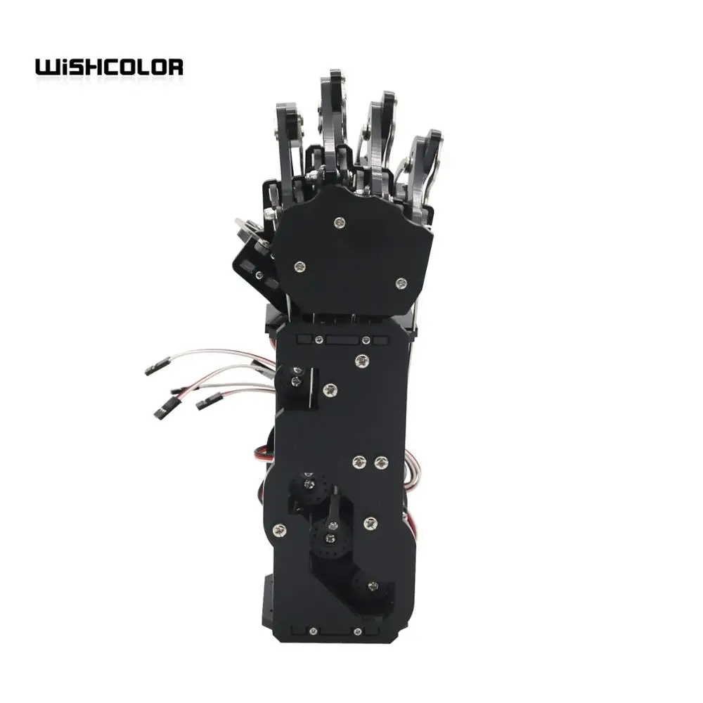 Робот механический рука коготь гуманоид правая пять пальцев с сервоприводом для