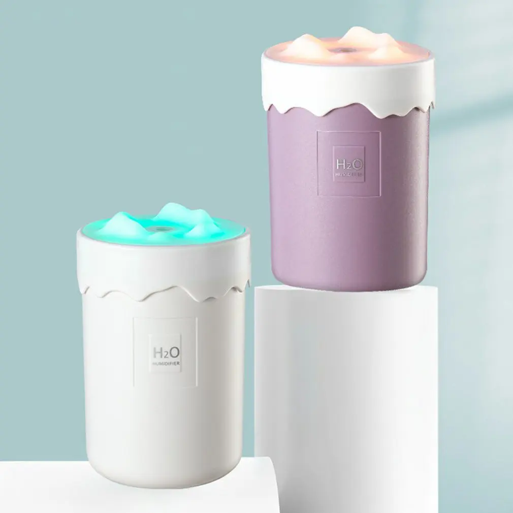 Ultrasonic USB Aroma Air Diffuser White Snow Mountain Humidifier Atomizing Portable Desk Practical | Дом и сад