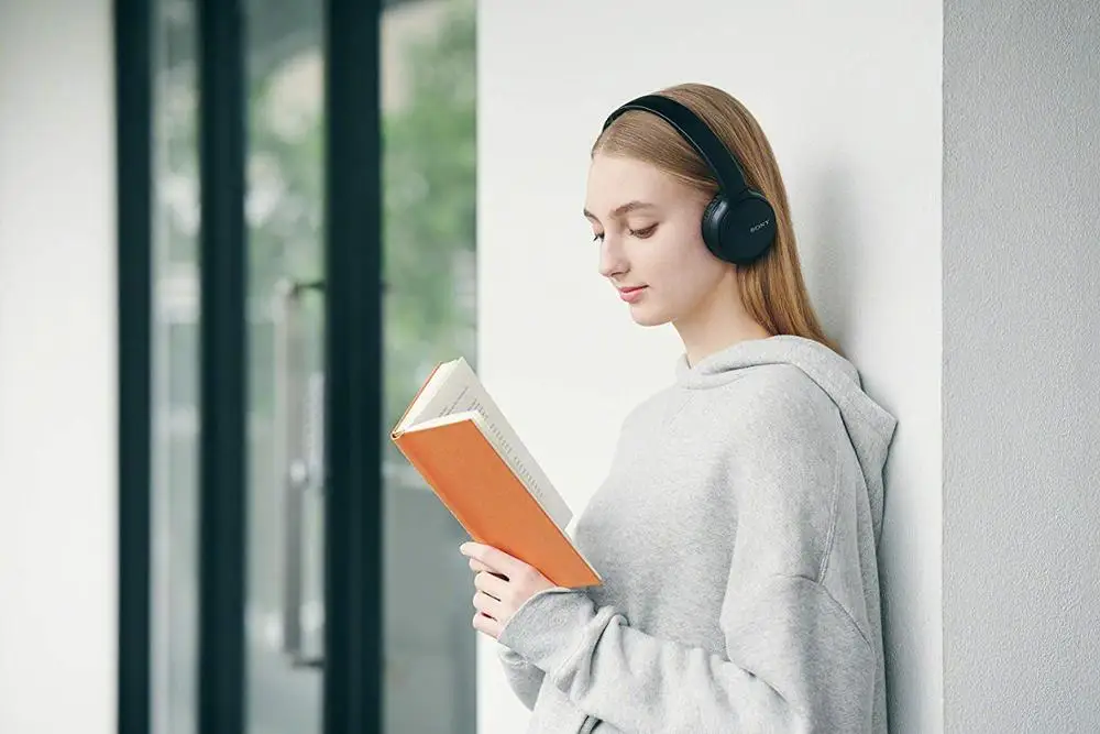 Беспроводные Накладные наушники Sony WH-CH510 USB Type C Bluetooth NFC голосовой помощник -