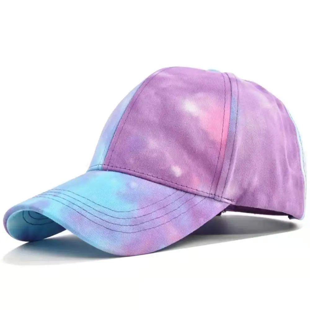 

2021 New Fashion Tie-Dye Baseball Cap Spring Men Women Trend Lovers Colorful Snapback Hat Outdoor Adjustable Sun Graffiti Bone