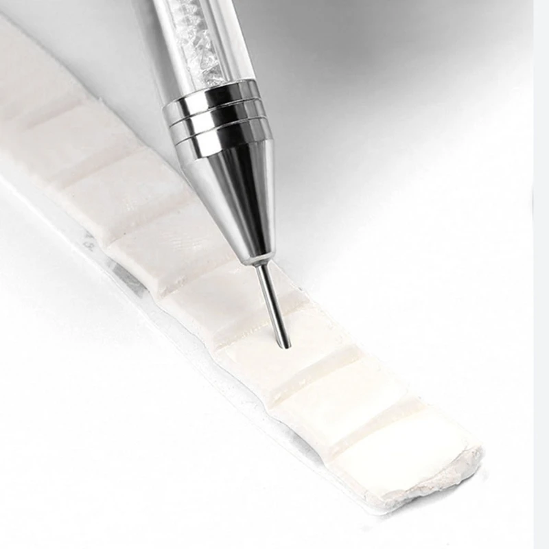 Двухсторонняя ручка для рисования точек на ногтях кристалл бисера гвоздики со