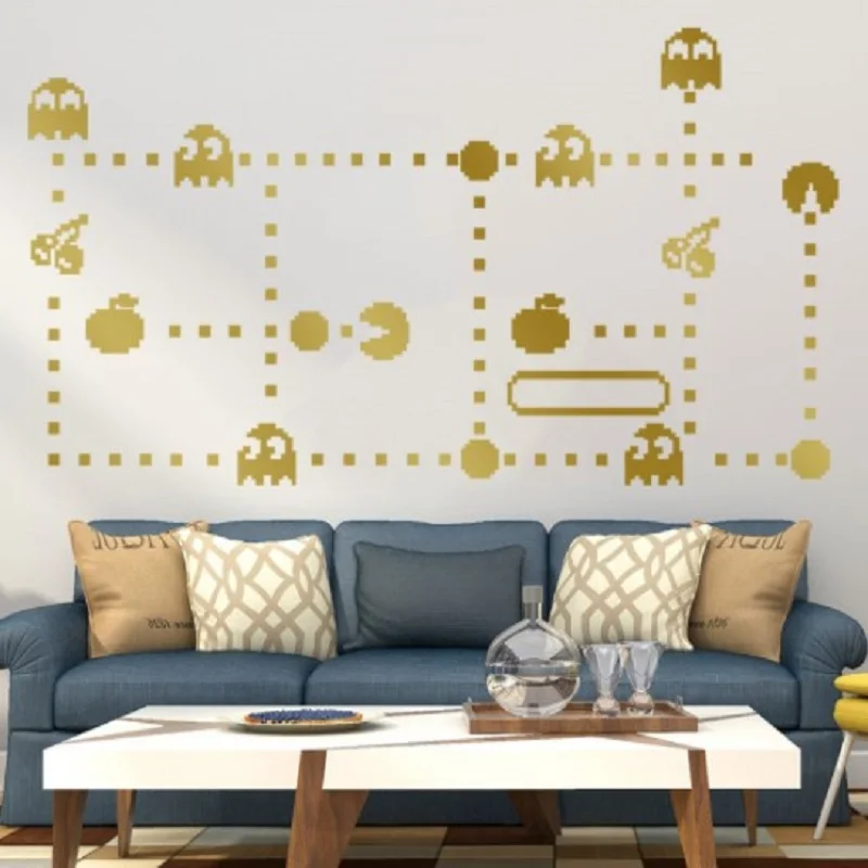 

PVC Game Element Wall Sticker Removable Waterproof Classic Wall Stickers Kids Room Living Room Decoration Wall Art Window Decor