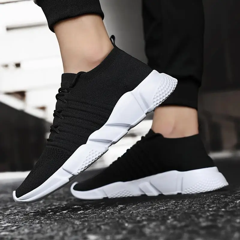 

Men's Running Shoes Professional Outdoor Breathable Socks Shoes Fitness Shock Absorption Trainer Sport Gym Sneaker 2021 Hot Sell