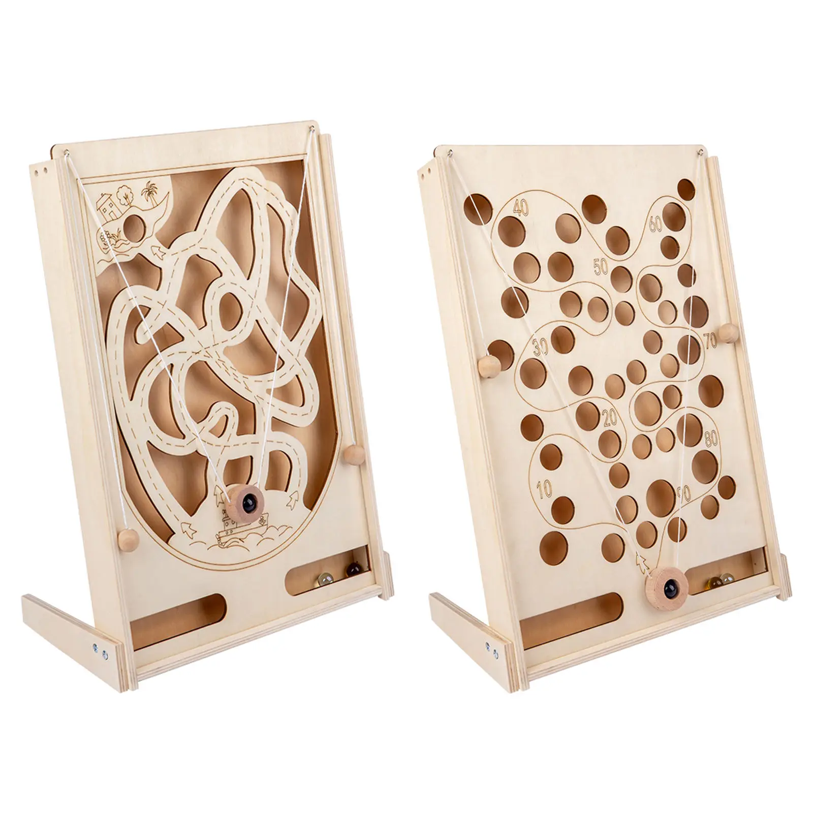 

Деревянный лабиринт Монтессори, 3D искусство, детская балансировка, традиционная игра