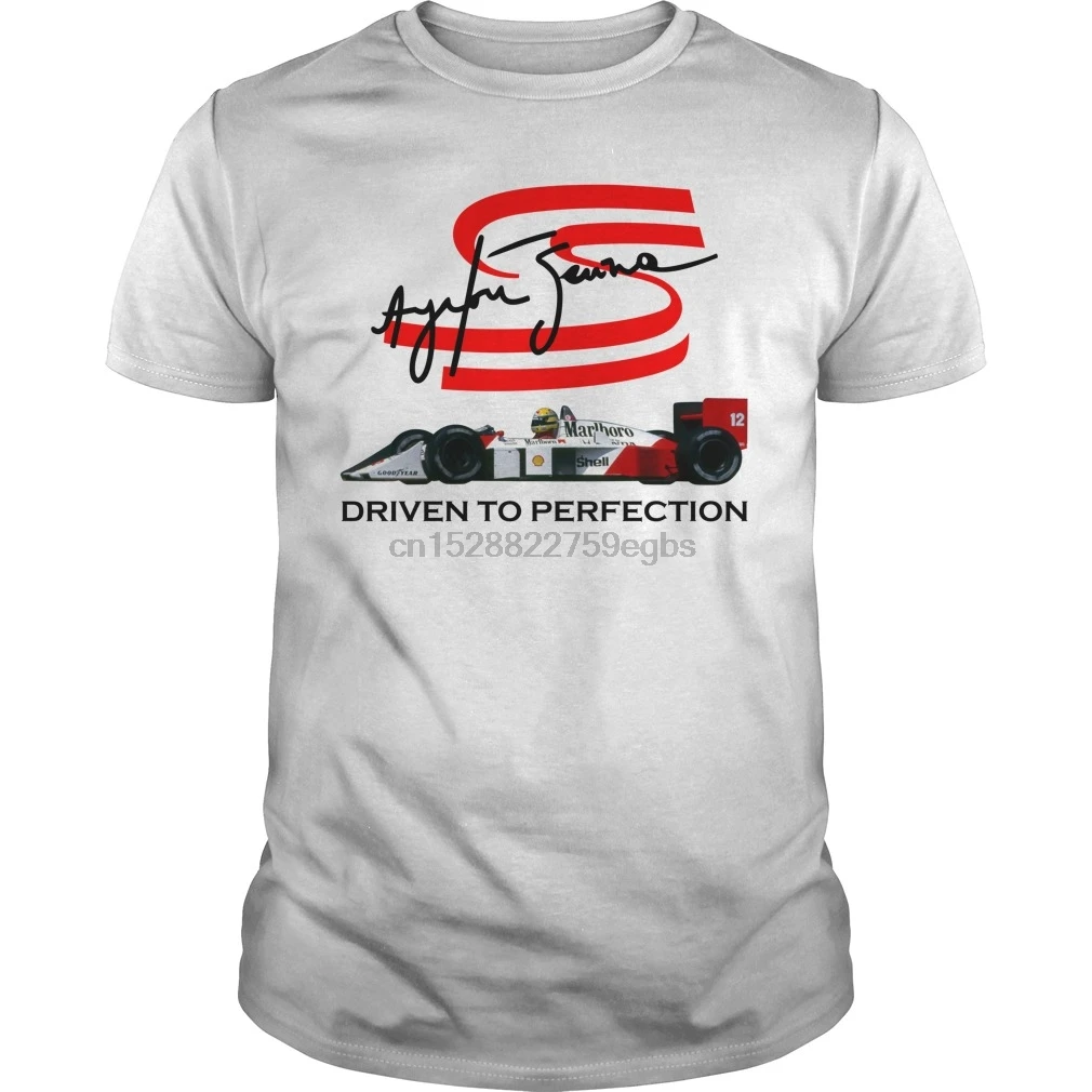 Мужская футболка Ayrton Senna-Driven To Perfection cool wo Мужская футболка футболки