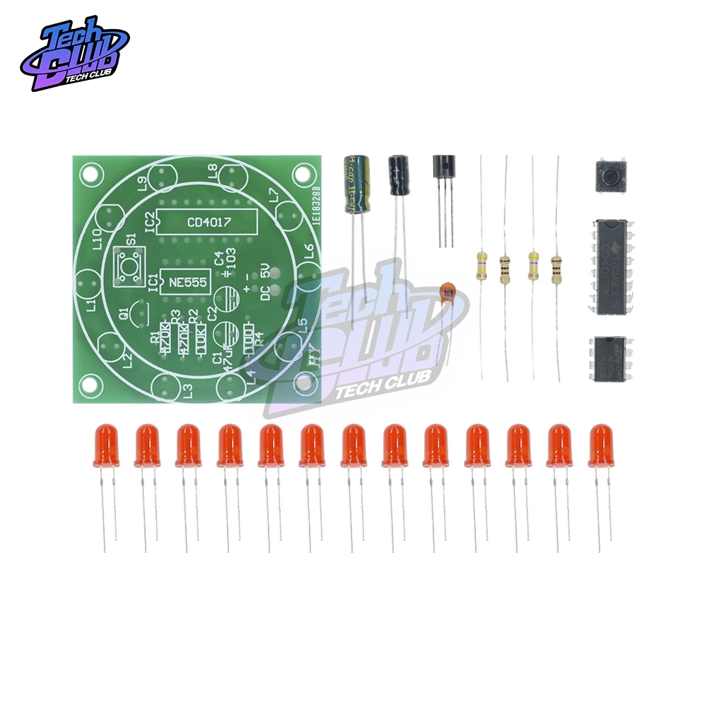 Набор светильников стробоскопических 3 5 В красный и синий цвета|Детали