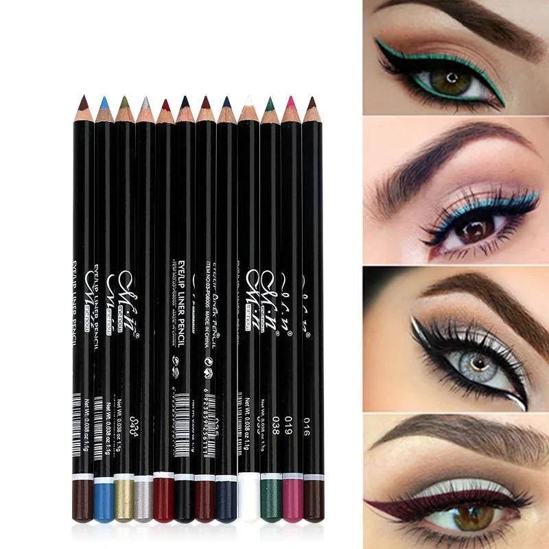 

Eyeliner Color P08005 Eyebrow Pencil Lip Liner 12 Colors Can Be Cut