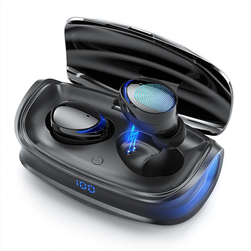 TWS беспроводные наушники Bluetooth 5 0 Type c зарядный чехол HD стерео спортивные