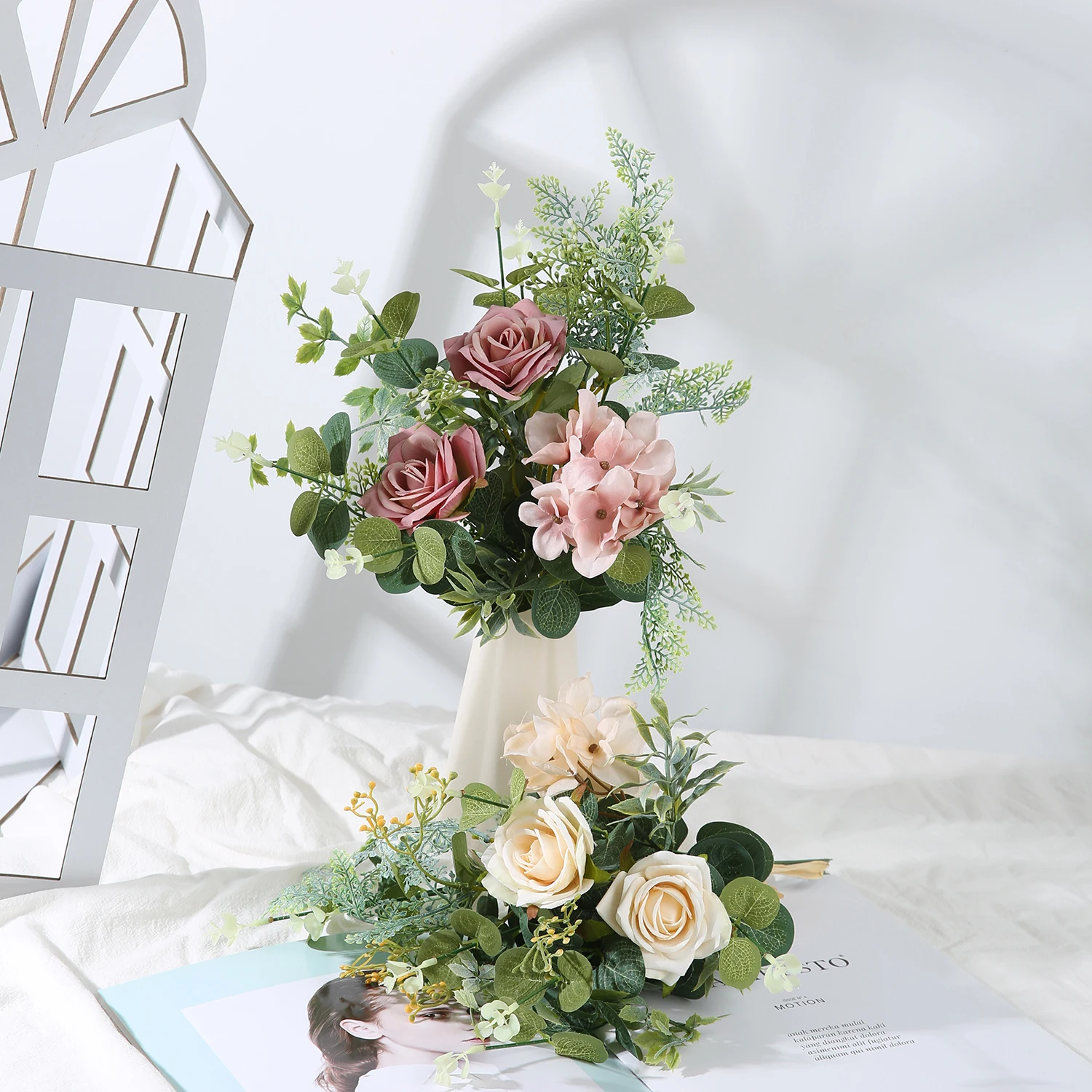 

Artificial Flower Bouquet Home Decoration Wedding Setting Spring Living Room Table Bouquet Simple Wind Imitation