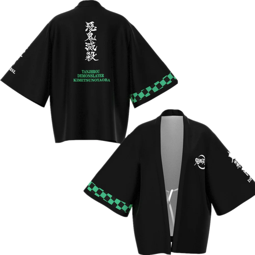 

Demon Slayer Kimetsu no Yaiba Kamado Tanjirou Cloak Tomioka Giyuu Kochou Shinobu Haori Yukata Brocade Cosplay Costume Anime Coat