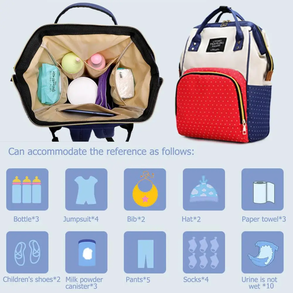 Новинка 2020 модная сумка для подгузников мам в полоску Вместительная дорожная