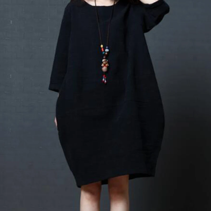

Straight Maternity Dresses Casual Large Size Pregnancy Dress Solid Color Loose Clothes For Pregnant Women Dress Long 2020 New